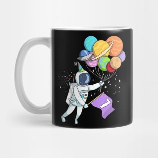 Kids Astronaut 7 Years Old Birthday Mug